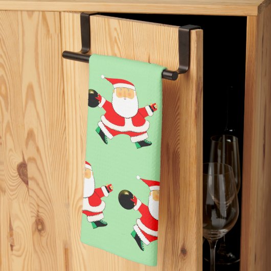 Vakantie Bowl Bowling Gifts Theedoek (Derde Gevouwen)