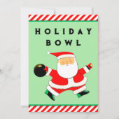 Vakantie Bowling Party uitnodiging (Voorkant)