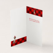 Vakantie Bretagne Spaniel Hond Rood Geplaagd Kerst Kaart (Binnen)