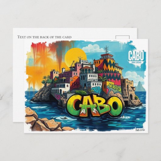 Vakantie Briefkaart Cabo San Lucas (Voorkant / Achterkant)