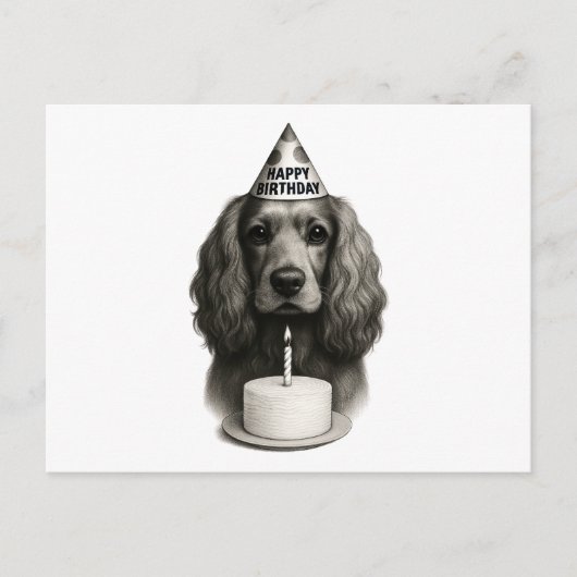 Vakantie Briefkaart Cocker Spaniel (Voorkant)