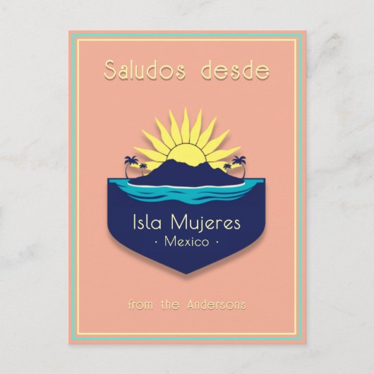Vakantie Briefkaart Isla Mujeres (Voorkant)