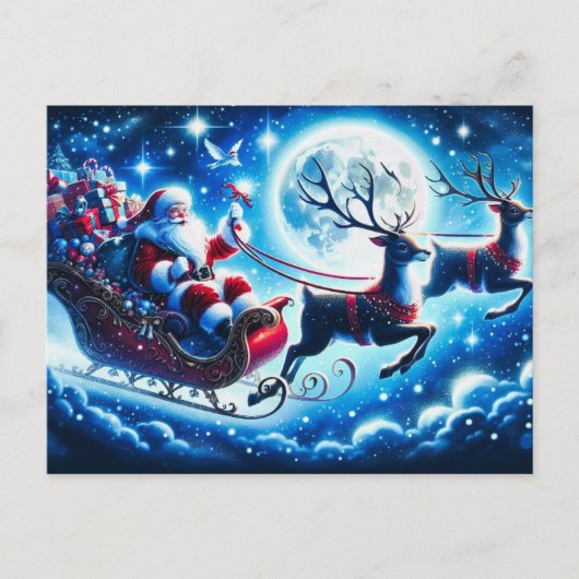 Vakantie Briefkaart Santa (Voorkant)