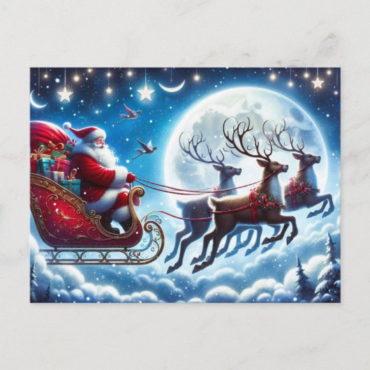 Vakantie Briefkaart Santa (Voorkant)