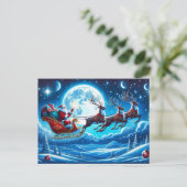 Vakantie Briefkaart Santa (Staand voorkant)