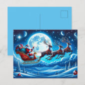 Vakantie Briefkaart Santa (Voorkant / Achterkant)