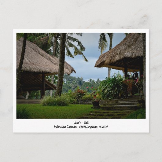 Vakantie Briefkaart Ubud, Bali Indonesië (Voorkant)