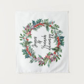 Vakantie Bruiloft Achtergrond Kerstmis Ceremonie P Wandkleed (Voorkant)