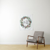 Vakantie Bruiloft Achtergrond Kerstmis Ceremonie P Wandkleed (In situ)