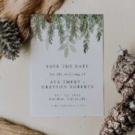 Vakantie bruiloft Bewaar de datum uitnodiging