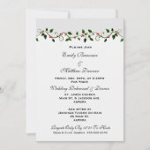 Vakantie bruiloft repetitie diner uitnodiging (Voorkant)