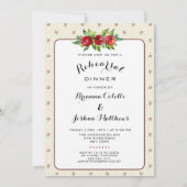 Vakantie bruiloft repetitie diner uitnodiging (Voorkant)
