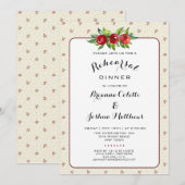 Vakantie bruiloft repetitie diner uitnodiging (Voorkant / Achterkant)
