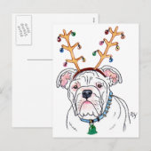Vakantie Bulldog Briefkaarten (Voorkant / Achterkant)