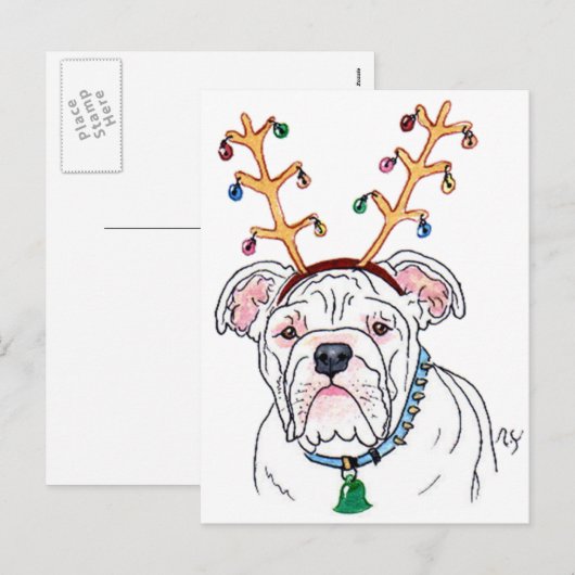 Vakantie Bulldog Briefkaarten (Voorkant / Achterkant)