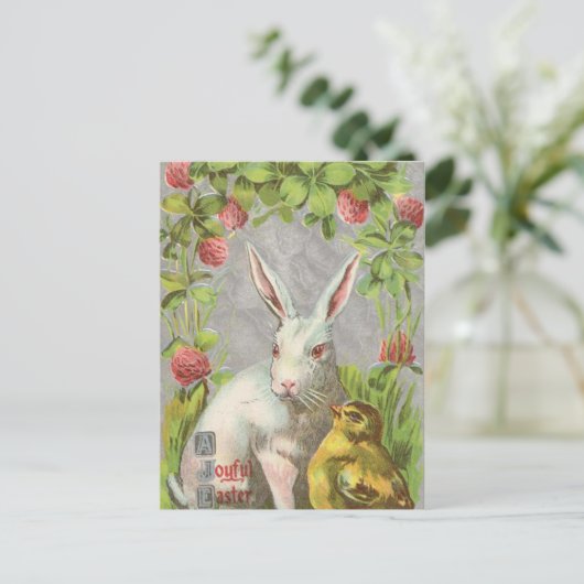 vakantie Bunny Easter Briefkaart (Staand voorkant)