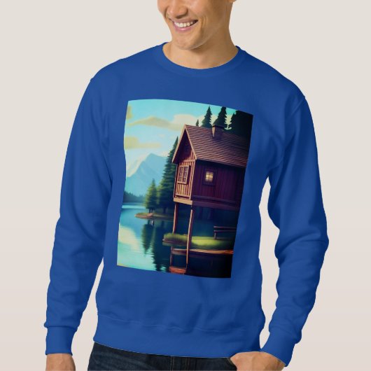 Vakantie Cabin aan het meer Trui (Voorkant)