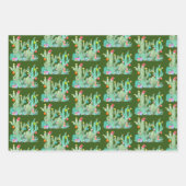 Vakantie Cactus Cacti Woestijn Kerstmis Inpakpapier Vel (Voorkant 2)