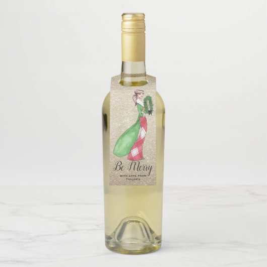 Vakantie cadeau Fles Hanger Labels (Op fles)