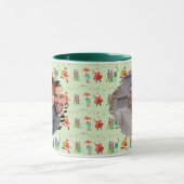 Vakantie cadeau foto Mok, Santa Elf kerst foto Mok (Midden)