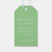 Vakantie cadeau label, gepersonaliseerd cadeaulabel (Achterkant)