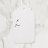 Vakantie cadeau Label-gouden vetolie Labels (Achterkant)