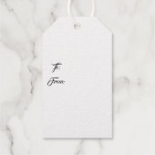 Vakantie cadeau Label-gouden vetolie Labels (Achterkant)