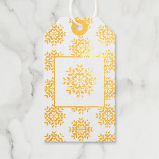 Vakantie cadeau Label-gouden vetolie Labels (Voorkant)