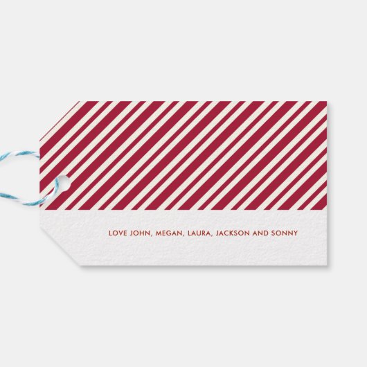 Vakantie cadeau Label *Merry Scriptmas* Cadeaulabel (Achterkant Horizontaal)