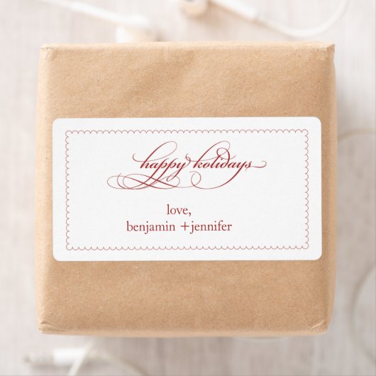 Vakantie cadeau label of label (Insitu)