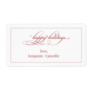 Vakantie cadeau label of label