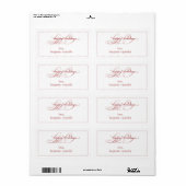 Vakantie cadeau label of label (Full Sheet)