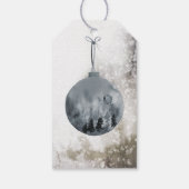 Vakantie cadeau Label Pijn met kerstfeestdag Cadeaulabel (Achterkant)