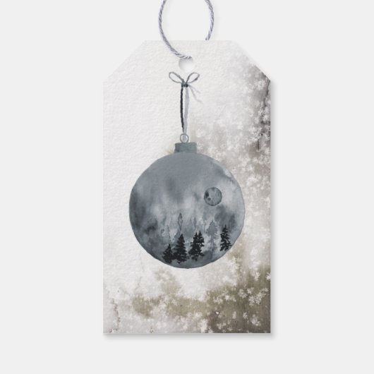 Vakantie cadeau Label Pijn met kerstfeestdag Cadeaulabel (Achterkant)