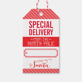 VAKANTIE CADEAU LABEL speciale levering van santa Cadeaulabel