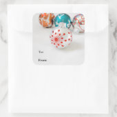Vakantie cadeau labels met kerst ornamenten (Tas)