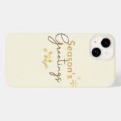 Vakantie cadeau, retro kerst tas,  Christus Case-Mate iPhone Case (Achterkant (horizontaal))