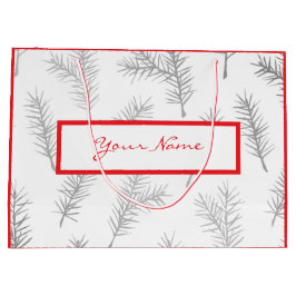  VAKANTIE CADEAU TAS PINE NAALDEN ROOD GROOT CADEAUZAKJE