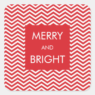 VAKANTIE CADEAU WRAPPING :: trendy kleine kerst 1 Vierkante Sticker