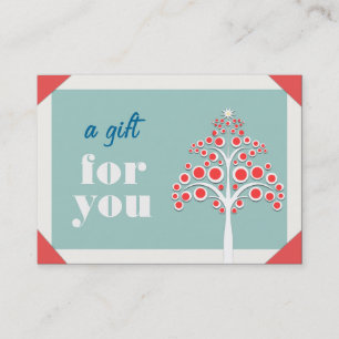 Vakantie cadeaubon Business Cardi Kortingskaartje