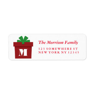 Vakantie cadeaudoos Monogram Etiket