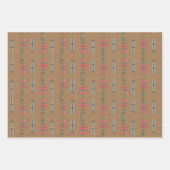 Vakantie Cadeaus inpakpapier | 3 vellen (Voorkant 2)