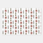 Vakantie Cadeaus inpakpapier | 3 vellen (Voorkant)