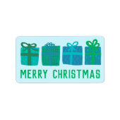 Vakantie Cadeaus Schattige Handgetekende VROLIJKE  Etiket (Voorkant)