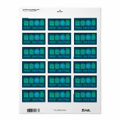 Vakantie Cadeaus Schattige Handgetekende VROLIJKE  Etiket (Full Sheet)