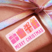 Vakantie Cadeaus Schattige Handgetekende VROLIJKE  Etiket