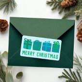 Vakantie Cadeaus Schattige Handgetekende VROLIJKE  Etiket