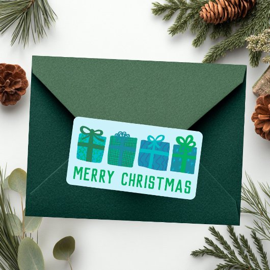 Vakantie Cadeaus Schattige Handgetekende VROLIJKE  Etiket