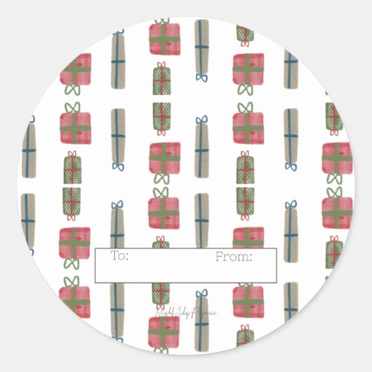 Vakantie Cadeaus Sticker Sheet - 20 (Voorkant)