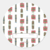 Vakantie Cadeaus Sticker Sheet - set van 6 (Voorkant)